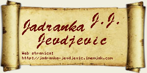 Jadranka Jevđević vizit kartica